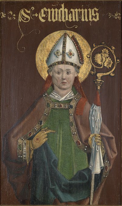 Altar Wing with Saint Eucharius by Unbekannt Unbekannt